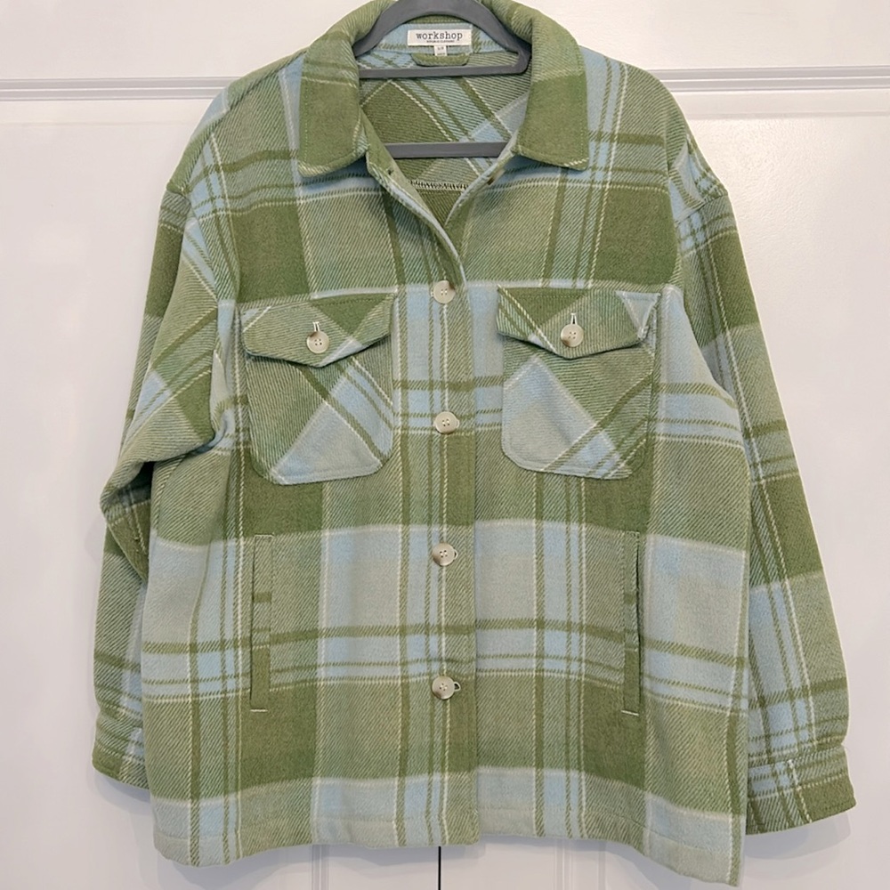Workshop Plaid Shacket - image 1